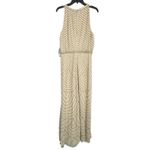 Adrianna Papell NWT Halter Art Deco Beaded Blouson Gown Nude Geometric 16 Photo 3