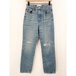 Slvrlake London Jeans SZ 27 NWT Shakedown Straight Leg Distress Denim High Waist Blue Photo 4