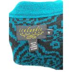 Icelandic Design Zip Sweater Coat Nordic Fair Isle Boho Tribal Wool Blend M Green Size M Photo 6