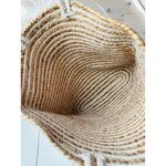 Nalini Extra large Jute Tote/Market/Beach Bag Tassels Boho Tan Photo 3