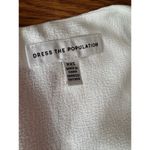 Dress the Population Sandra Plunge Crepe Trumpet Gown off white size Xxs Photo 11