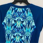 Title Nine  Athletic Tennis Active Lounge Blue Venetian Geometric Dress Sz Small Photo 8
