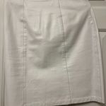 Vintage White Leather Mini Skirt Size 12 Photo 3