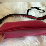 Gucci Grained Calfskin Small Logo Belt Bum Bag Pink Green Photo 6