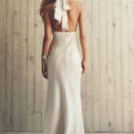 ZARA  maxi dress formal gown pearl satin effect halter evening wedding bodycon Photo 14