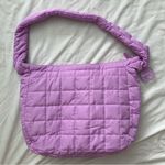 NWT Ulta Beauty Quilted Purple Hobo Bag Photo 1