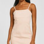 Avec Les Filles Womens  98% Cotton Peach Mini Jean Dress Size 14 NWT Photo 0