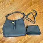 Charming Charlie | Gray Convertible Bucket Bag with Removable Pouch Photo 2