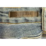Risen  Jeans Womens 27 (Sz 5) Blue Straight Leg Frayed Hem Crop RDP1207 Exc. Cond Photo 4