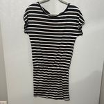 Xhilaration  Black & White Striped Casual Dress Photo 1