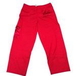 BLOOMINGDALES CHERRY RED SILK CASHMERE WIDE LEG LOUNGE PANTS JOGGERS XLARGE NWT Size XL Photo 0