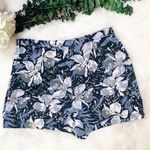 Topshop New  Size 6 Blue, Black Floral Flower Print Skort Photo 3