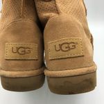 UGG  Suede Mini Ankle Chesnut Slip On Boots Womens 7 Snow Winter Tan Classic Photo 3