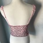 Romwe Pink Animal Print Lace Camisole Photo 3