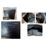 Isanti Leather Crossbody Bag Navy Top Zip Tote Handles Logo Code Italy Travel Blue Photo 7