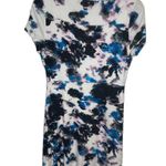 Ivanka Trump  Abstract Print Knit Short Sleeve Dress Multicolor Size Medium Photo 1