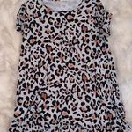 Peach Love Cheetah T-shirt Dress Photo 0