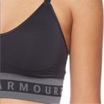 Under Armour Longline Sport Bra Black Gray Adjustable Straps Women’s Size Medium Photo 5