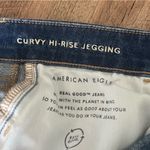 American Eagle  Distressed Patched Curvy Hi Rise Jeggings Size 8 Photo 6