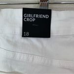 Lane Bryant NWT  Embroidered White Girlfriend Crop Pants, Size 18 Photo 7