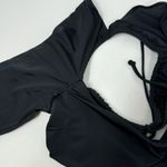 We Are HAH Keep It Up Top Rash Guard Cropped Open Back Underwire Black Size XS Photo 8