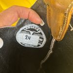 Longhorn Tan Heeled Western Boots with Square Toe and Stitched Pattern Size 24 Photo 10