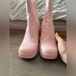 Steve Madden  Pink Leather Triple platform Boots Photo 11