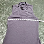 EXPRESS Cut Out Choker Gray Tank Top Photo 1