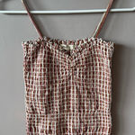 love on a hanger Madewell‎ Women's Superlight Jacquard Smocked Tank Top Size Small Photo 0