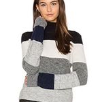 Equipment  Size Small Alpaca Ren Striped Sweater in Heather Grey Stripe Photo 0