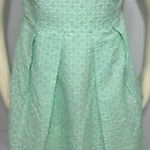 J.Crew  Strapless mint green / white dress size 6 Photo 0