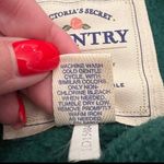 Victoria's Secret  Country Fleece Green 1/4 Zip Oversized Soft Pullover Medium Photo 7