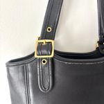 Coach Vintage Legacy Small Shopper Shoulder Tote Bag Purse 9086 Black Leather Photo 2