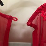 Bebe  red lace mesh bandage bodycon dress Photo 3