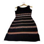 Peruvian Connection Knit Bodycon Dress Womens Medium Black Boho Whimsigoth Photo 2