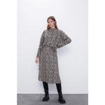 ZARA NWT  Animal Print Midi Skirt Photo 8