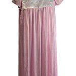 VTG Unbranded Women NA Pink Nightgown Dress Silky Nylon Lace Lingerie 60s Size undefined Photo 0