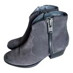 Bussola Alameda Annie Silk Suede Charcoal Grey Ankle Boots Size 37 (US 6.5 Photo 3