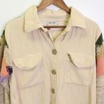 Pilcro and the Letterpress Anthropologie Pilcro‎ Easy Going Corduroy Shacket Cream Size M Photo 1