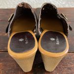 Ruff Hewn  Dark Brown Leather Platform Clogs 3" Size 9 Photo 3