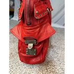 Juicy Couture Vintage Cherry Red Leather Shoulder Bag Large Women's Photo 6