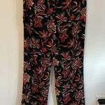 Scotch & Soda Black Floral Crepe Pants Photo 3