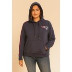 NFL New England Patriots Women's Navy Pullover Hoodie Medium Football Lounge Photo 4