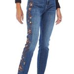 Driftwood  Jackie Floral Embroidered Skinny Jeans Size 27 Photo 0