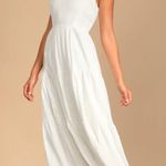 Lulus White Maxi With Lace Photo 0
