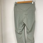 Nike  Dri Fit Green Polka Dot Ruched Cropped Running Pants Leggings M Athletic Photo 3