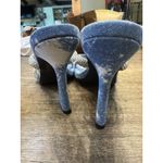 Azalea Wang Bling Baby Slide Sandal Denim And Rhinestone Size 11 Rockabilly Blue Photo 3