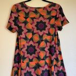 LuLaRoe  Carly T-Shirt Dress XS S M 4 6 8 I0 Black Pink Orange Geometric Floral Photo 11