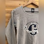 Vintage Marithe Francois Girbaud Size Medium Graphic Long Sleeve Baby Tee Shirt Gray Photo 1