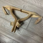 Sam Edelman Yoshi suede studded ankle strap heels tan gold sz 6.5 Photo 2